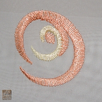 Roleta rzymska Słomka szer 140 cm/wys 140 - 290 cm woal biel w kolorowe ślimaczki